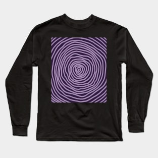 spiral pattern dark purple halloween pastel Long Sleeve T-Shirt